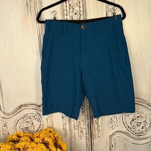 Men’s Volcom Teal Active Wear Shorts Size 28 Camping Outdoors Climbing Hiking
